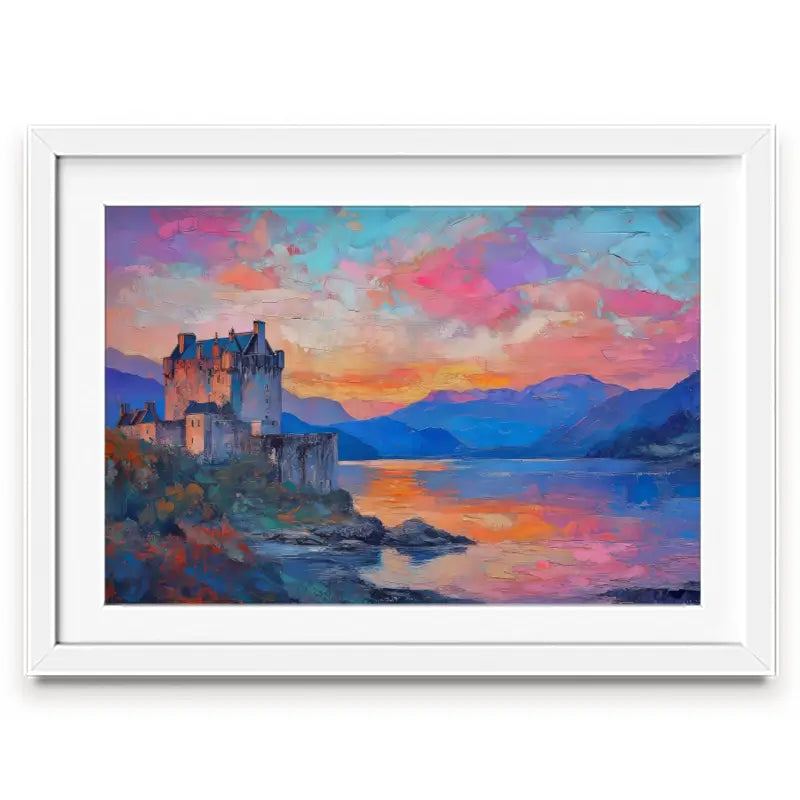 Castle At Dusk Framed Art Print