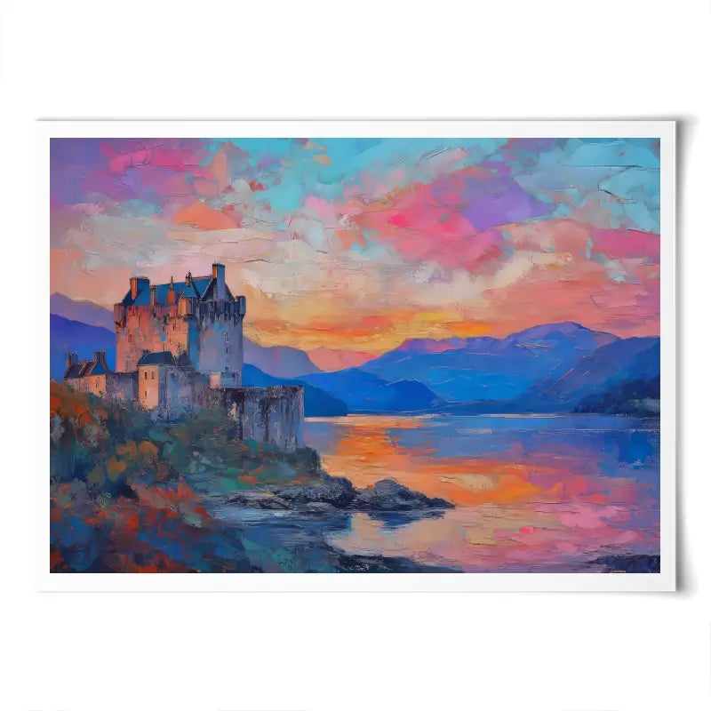 Castle At Dusk Art Print