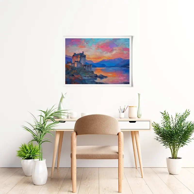 Castle At Dusk Art Print