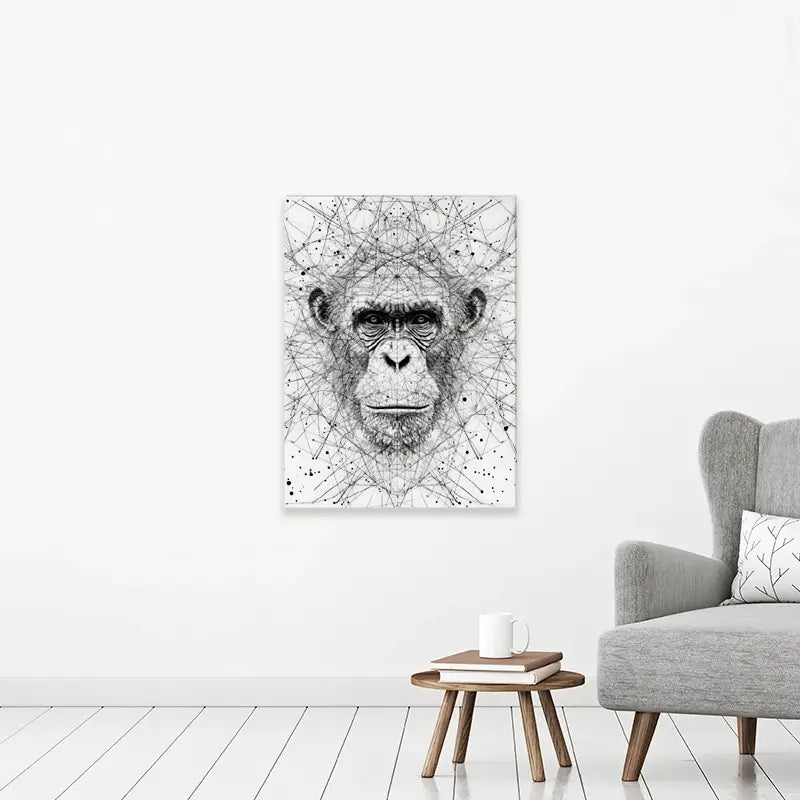 Chimpanzee Study Canvas Print