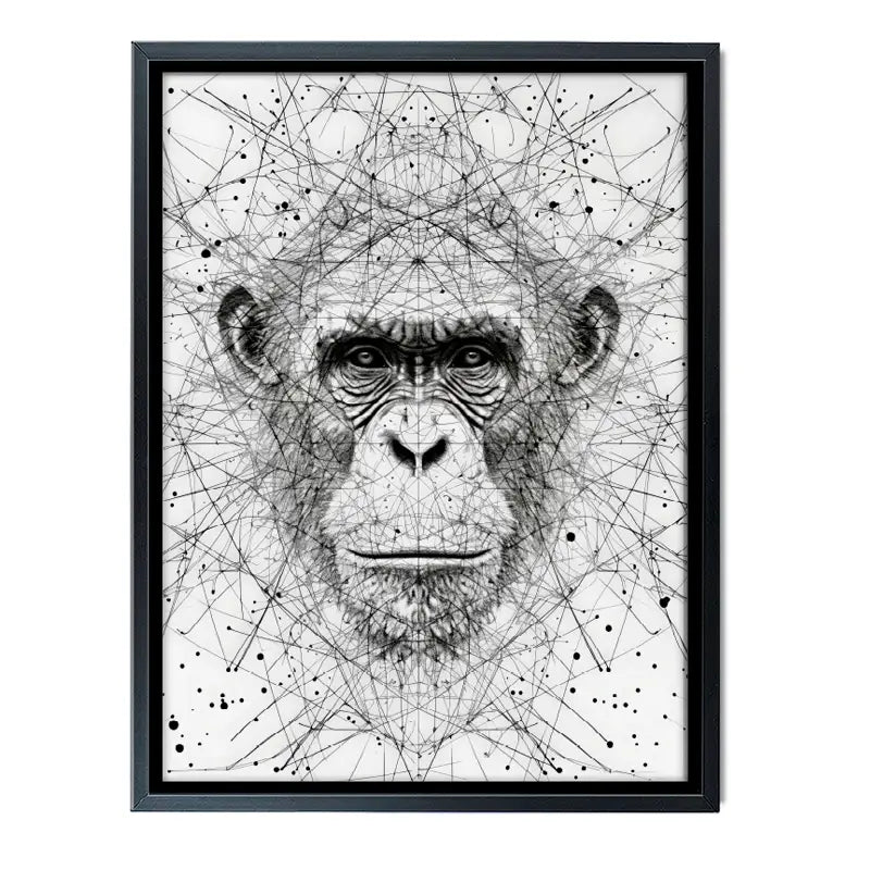 Chimpanzee Study Canvas Print