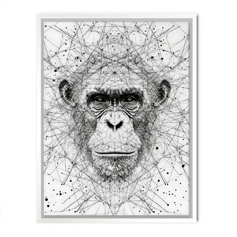 Chimpanzee Study Canvas Print