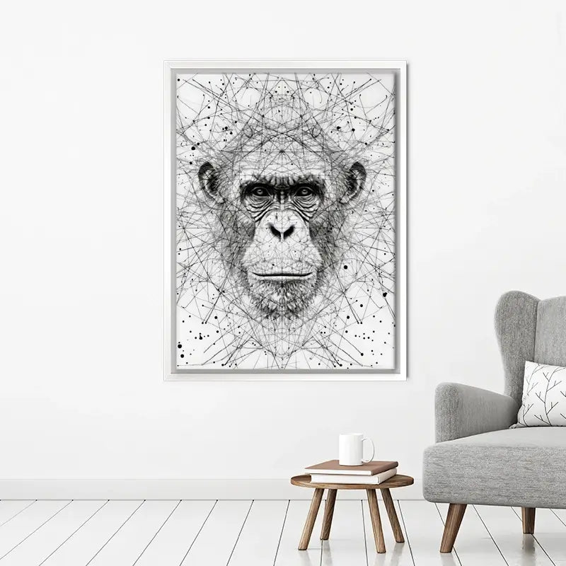 Chimpanzee Study Canvas Print