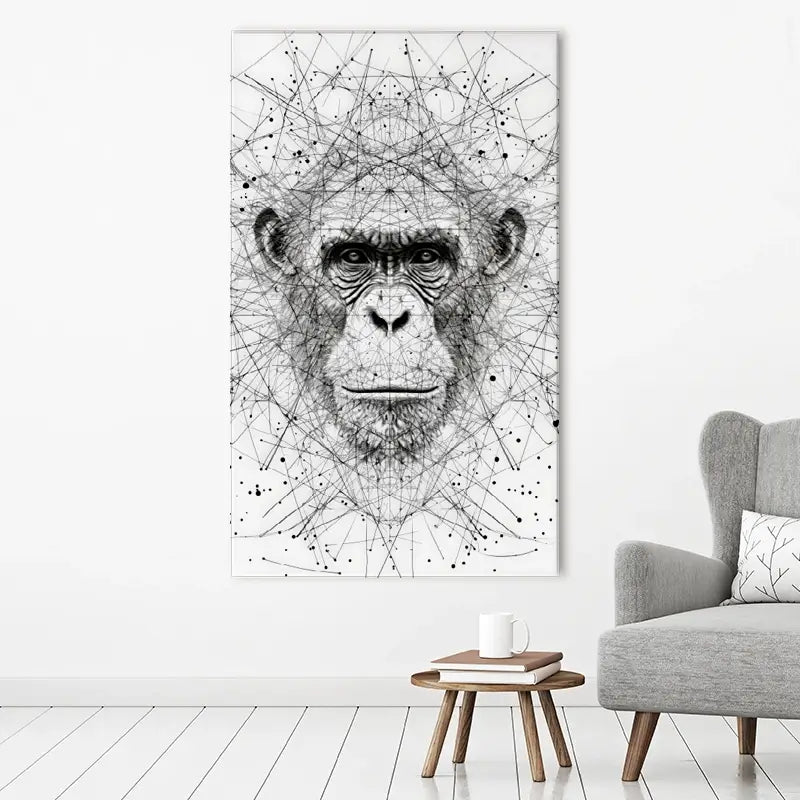 Chimpanzee Study Canvas Print