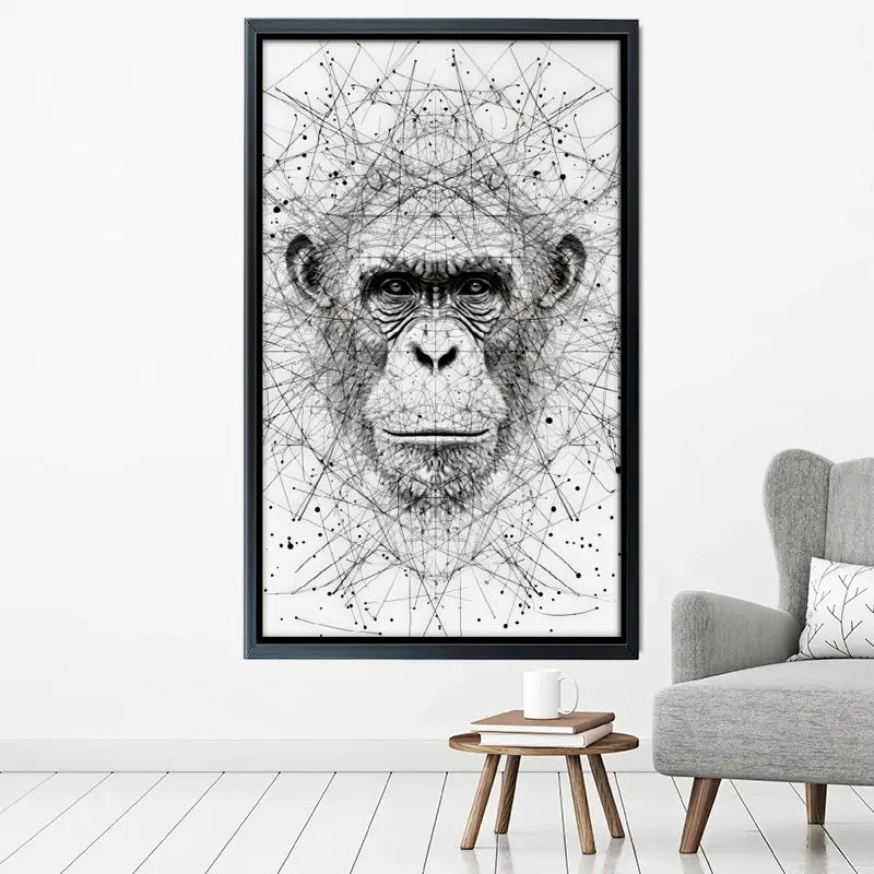 Chimpanzee Study Canvas Print