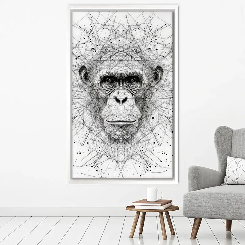 Chimpanzee Study Canvas Print