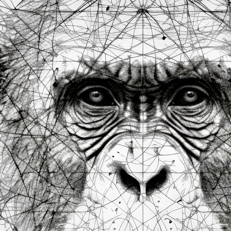 Chimpanzee Study Art Print