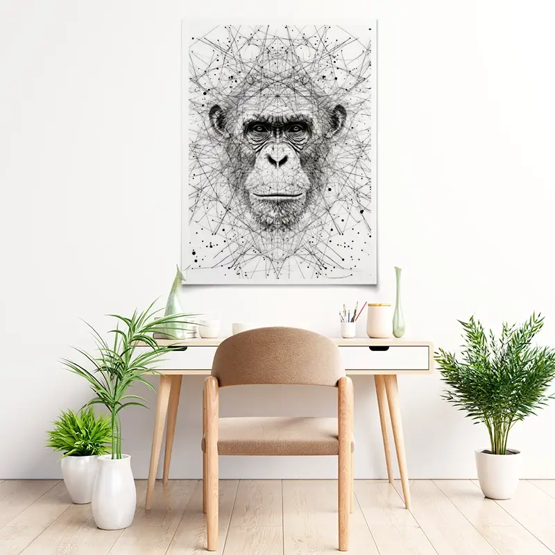 Chimpanzee Study Art Print