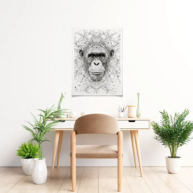 Chimpanzee Study Art Print