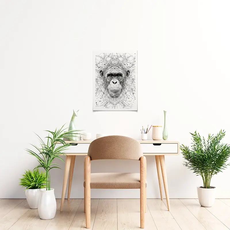 Chimpanzee Study Art Print