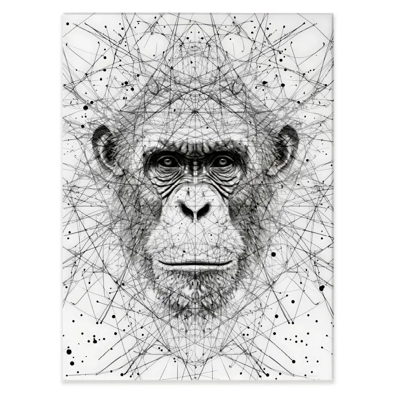 Chimpanzee Study Canvas Print