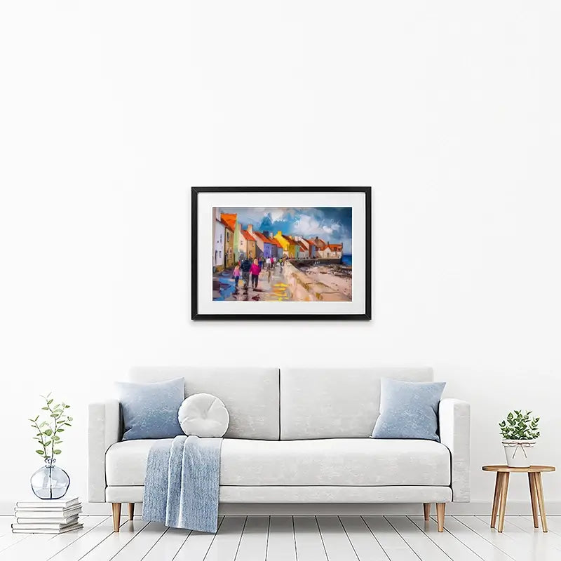 Coastal Path Framed Art Print