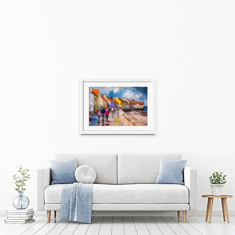 Coastal Path Framed Art Print