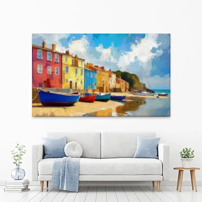 Coastal Town Canvas Print