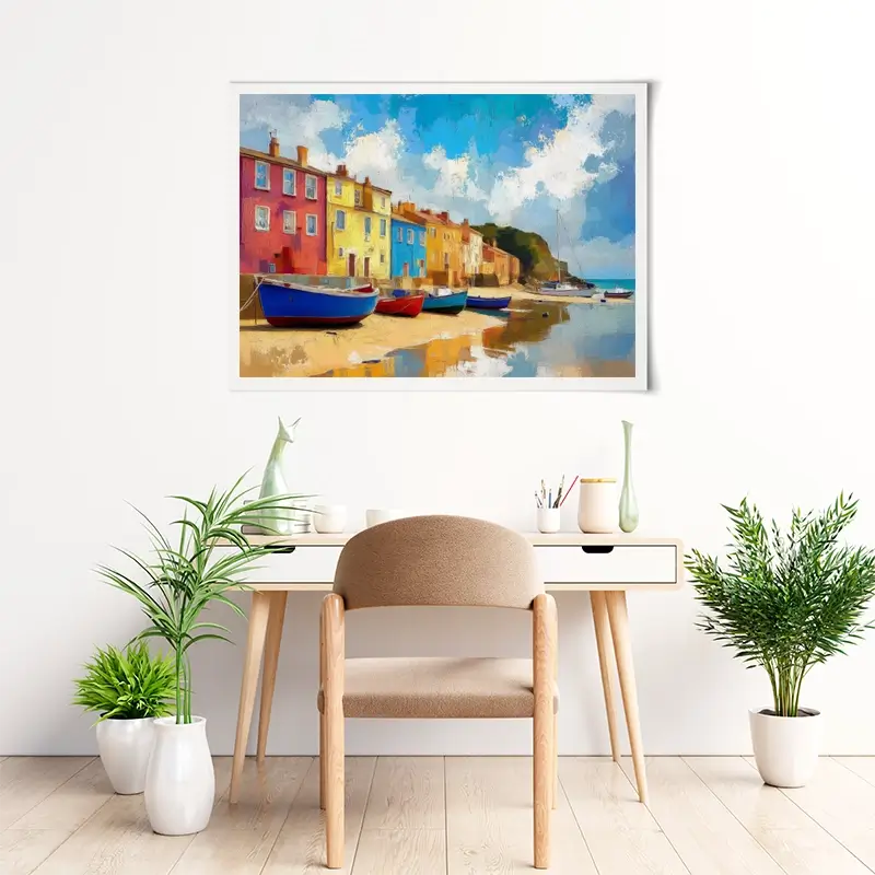 Coastal Town Art Print