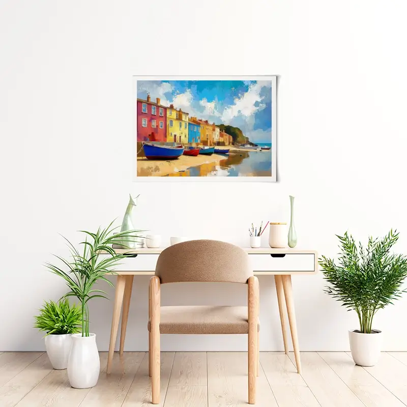 Coastal Town Art Print