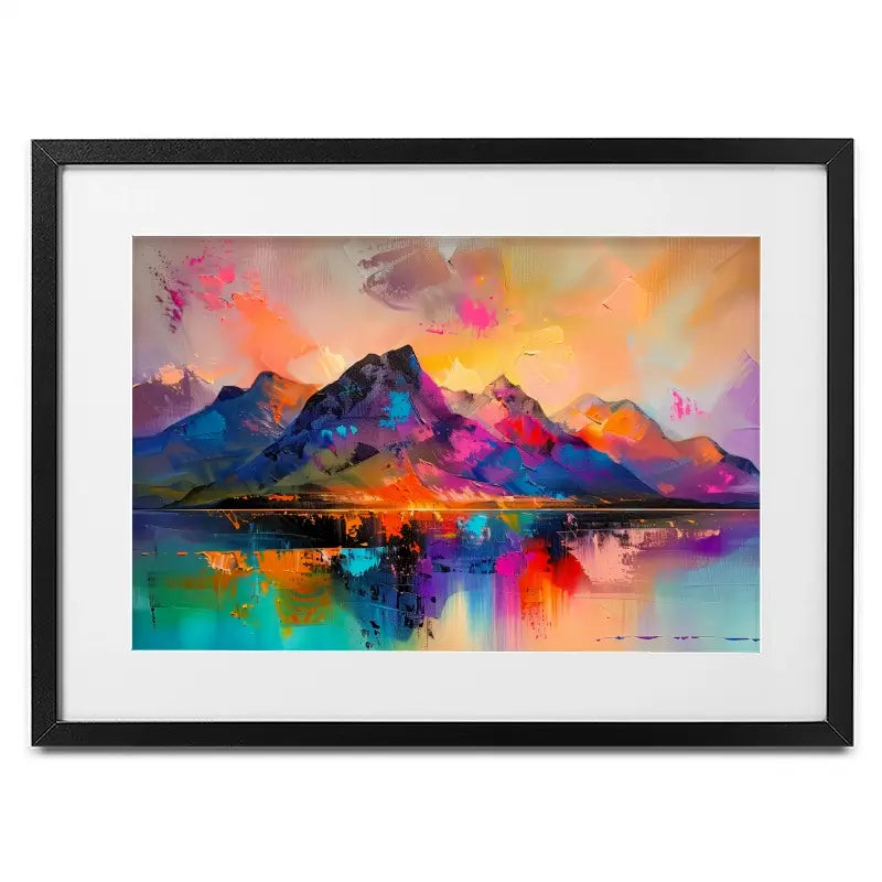 Mountain Abstract Framed Art Print