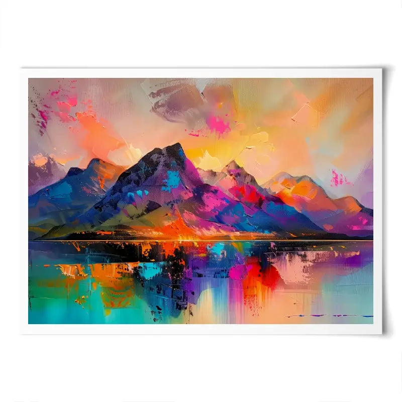 Mountain Abstract Art Print