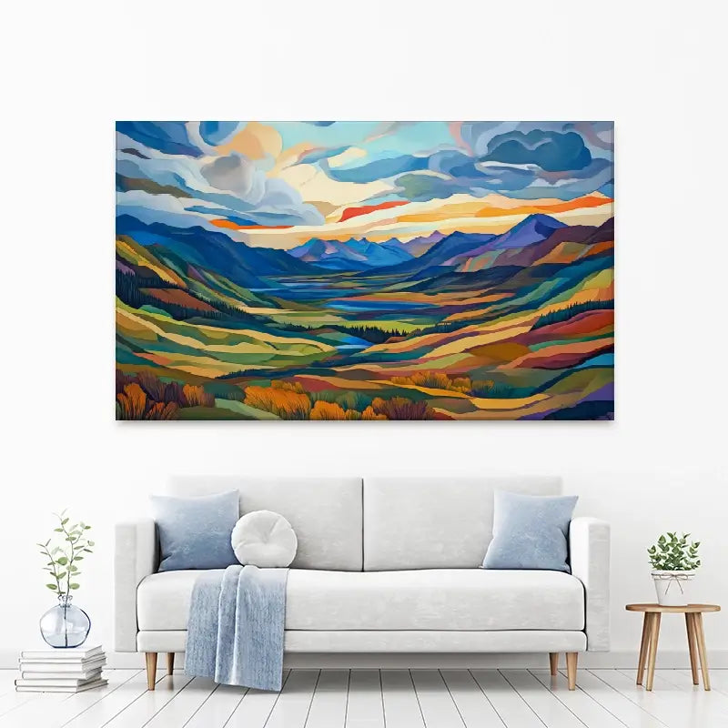 Mountain Valley Canvas Print