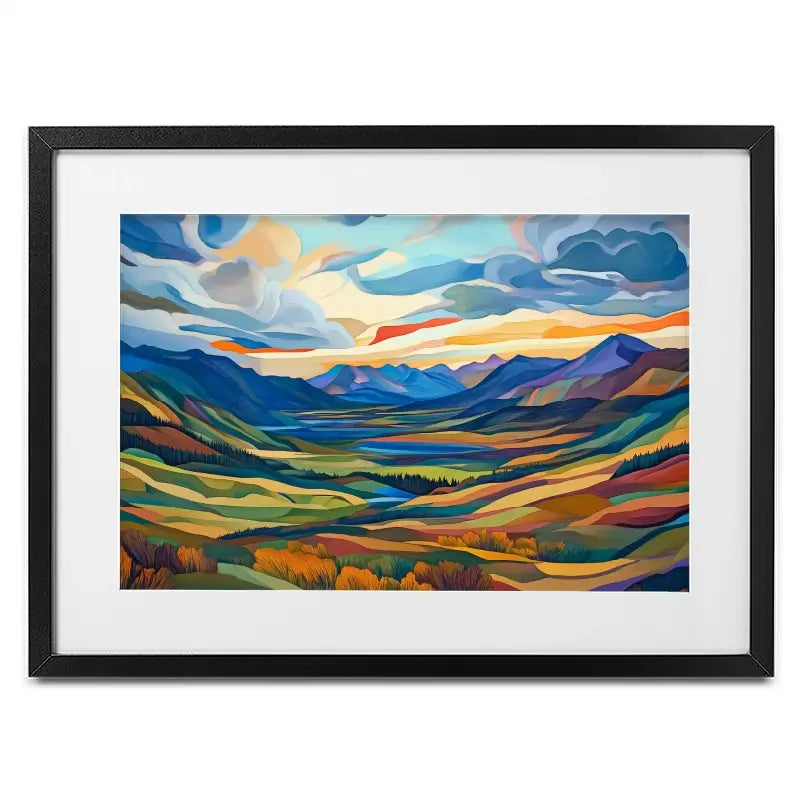 Mountain Valley Framed Art Print