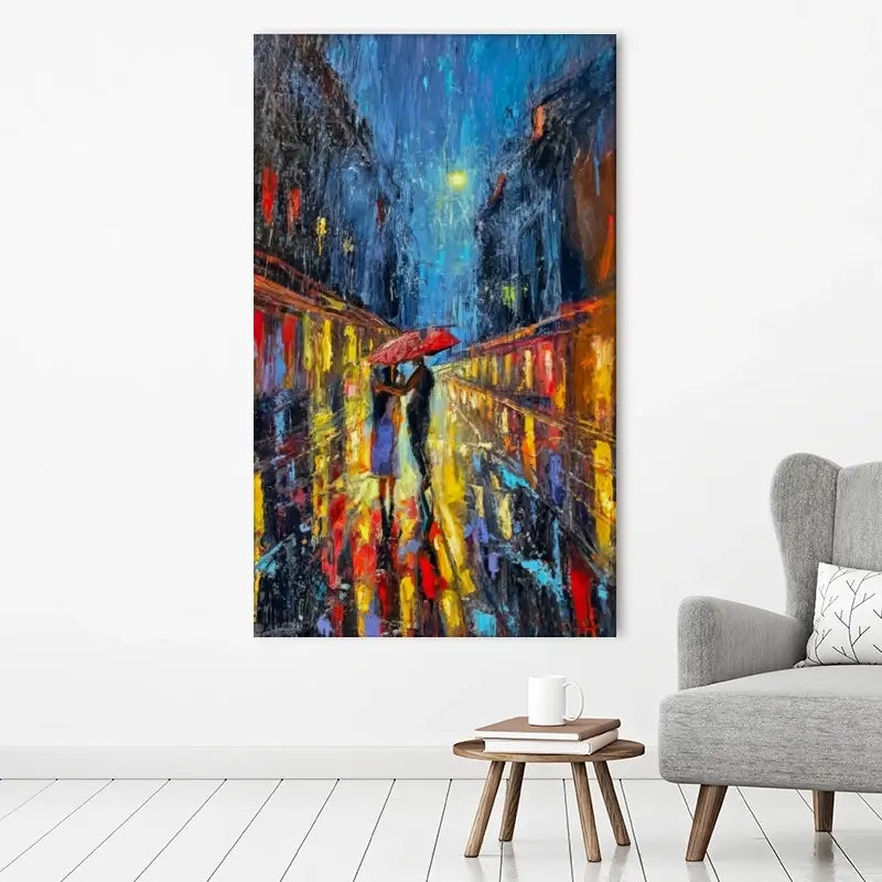 Rainy Date Night Canvas Print