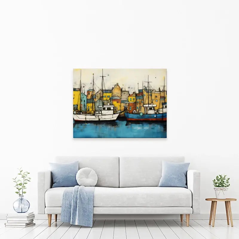 The Boats Are In Canvas Print