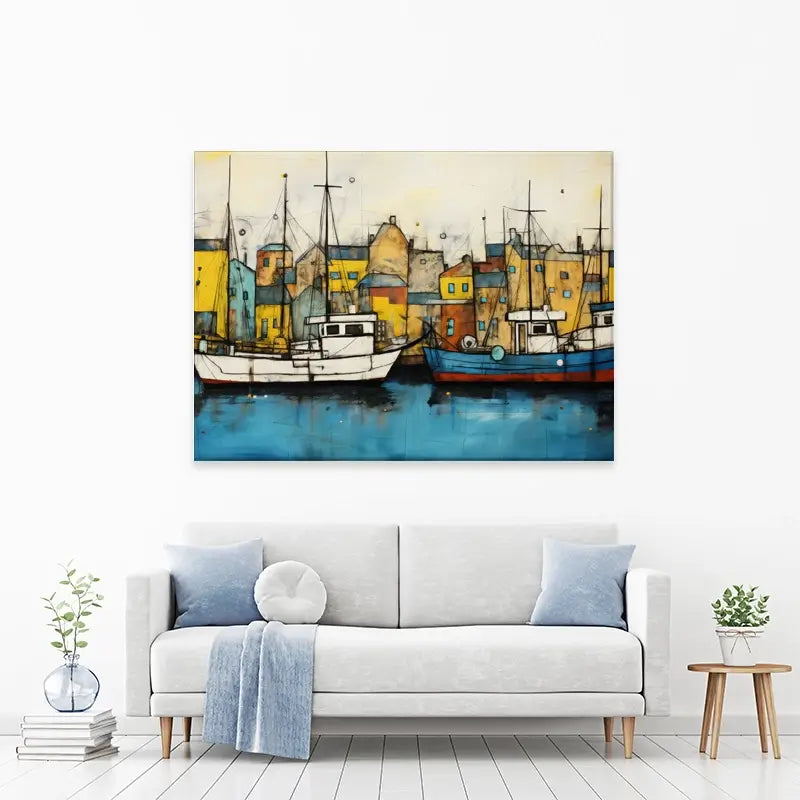 The Boats Are In Canvas Print