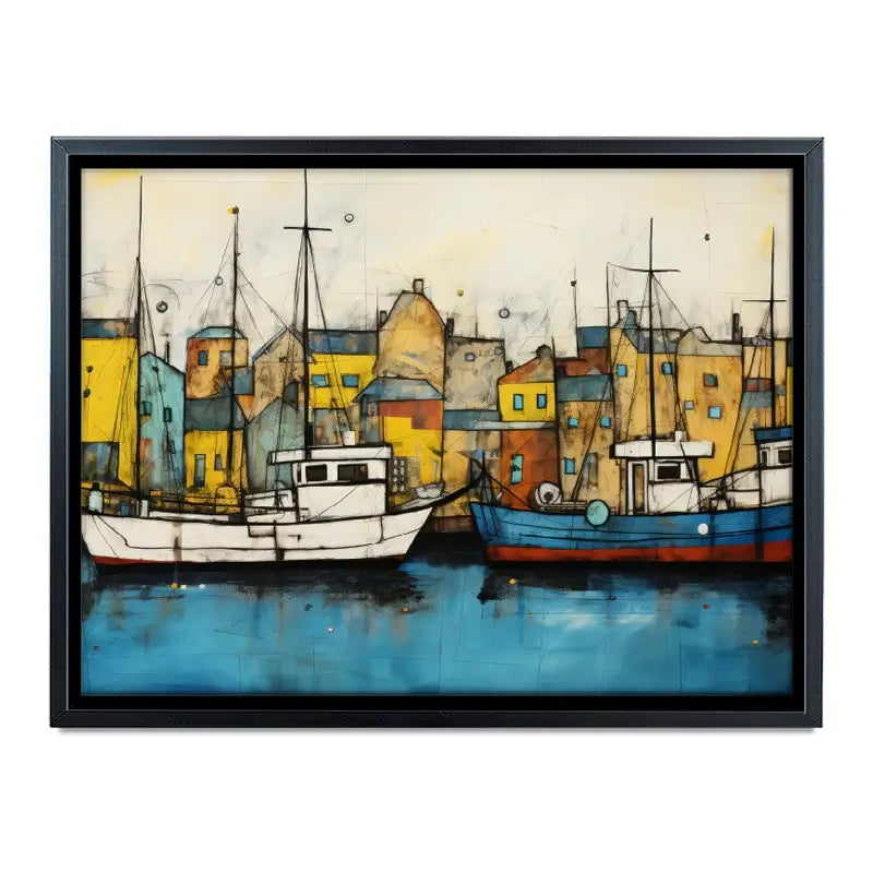 The Boats Are In Canvas Print