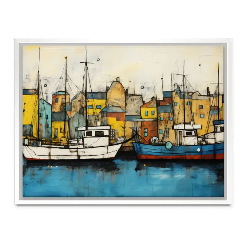 The Boats Are In Canvas Print