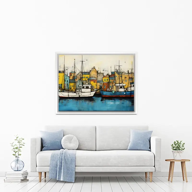 The Boats Are In Canvas Print