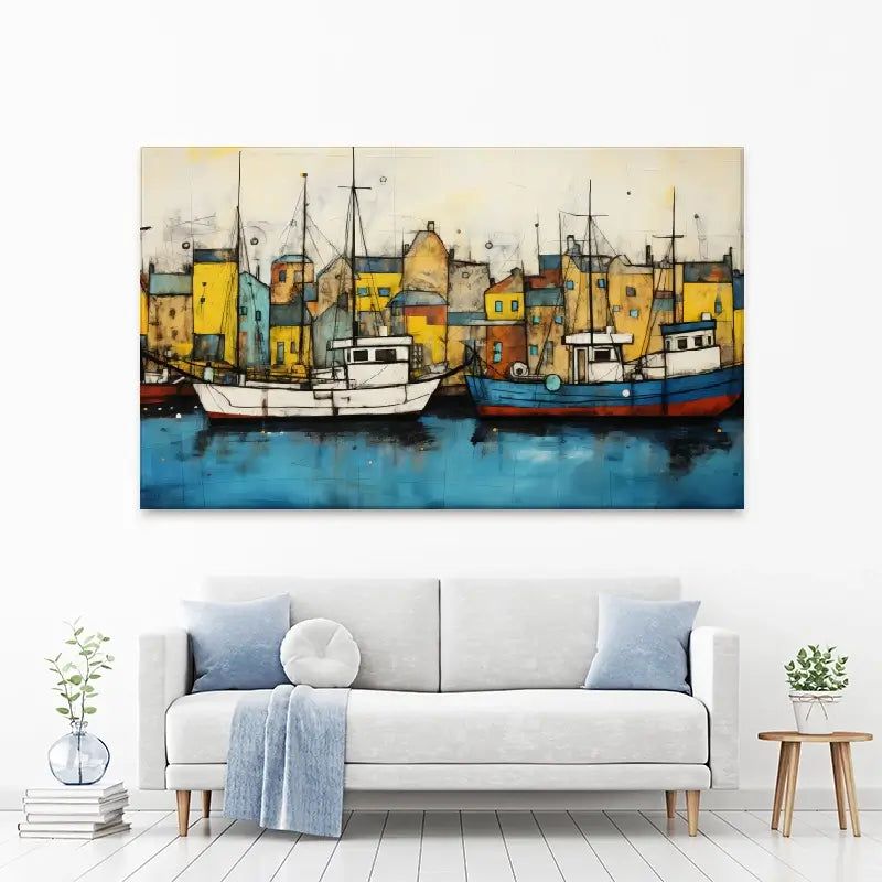 The Boats Are In Canvas Print