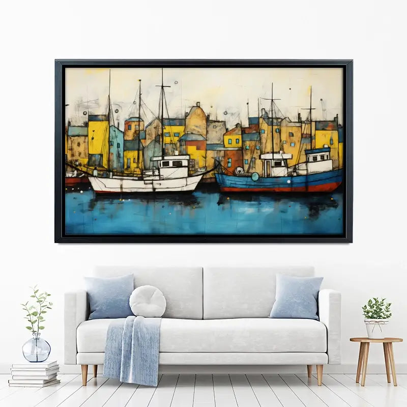 The Boats Are In Canvas Print