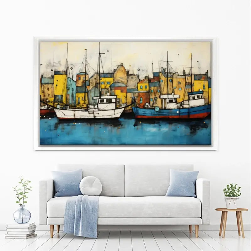 The Boats Are In Canvas Print