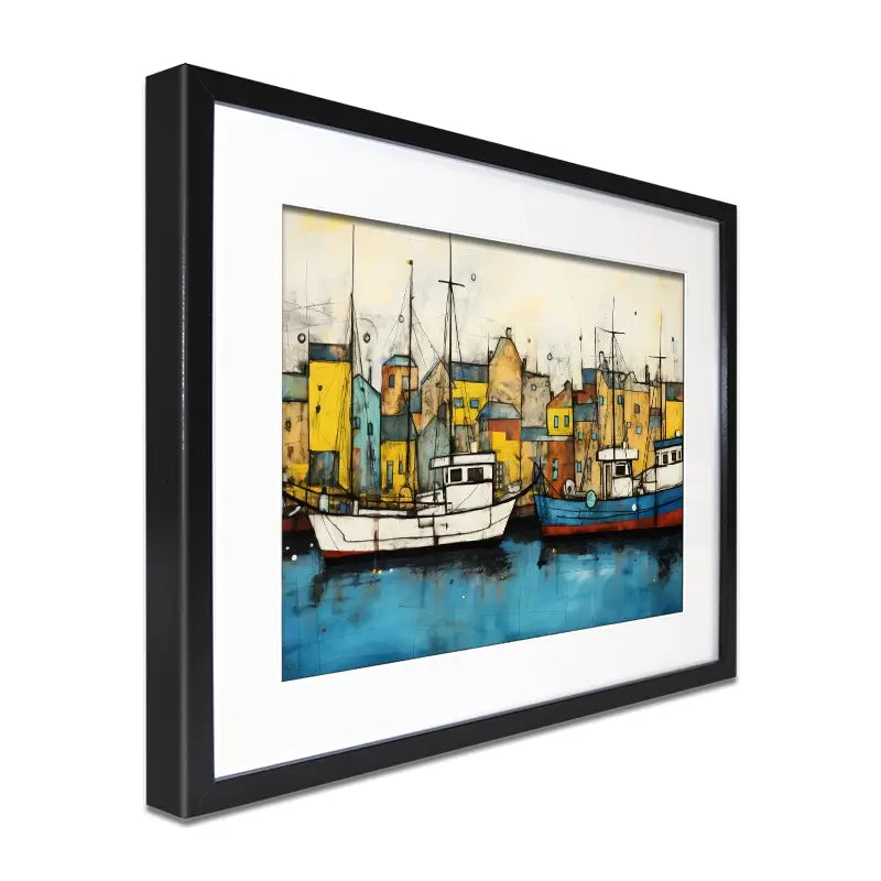 The Boats Are In Framed Art Print