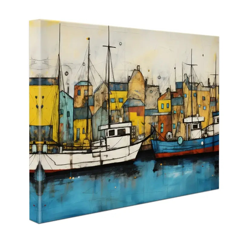 The Boats Are In Canvas Print