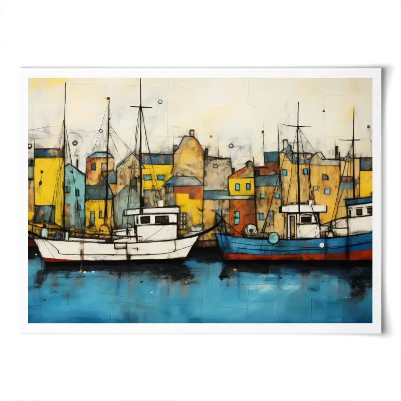 The Boats Are In Art Print