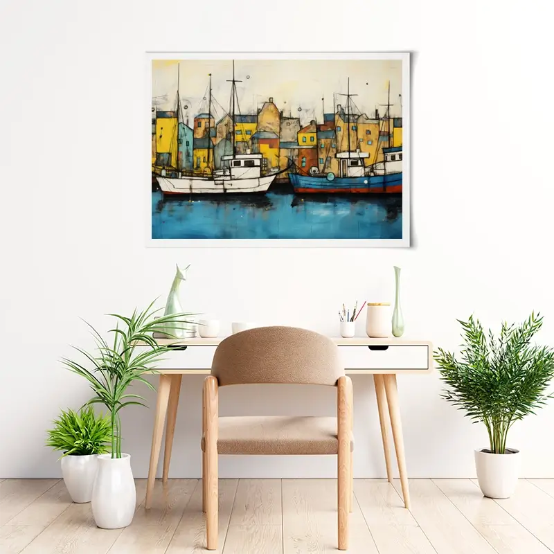 The Boats Are In Art Print