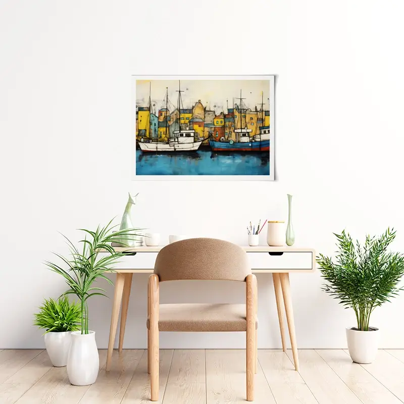 The Boats Are In Art Print