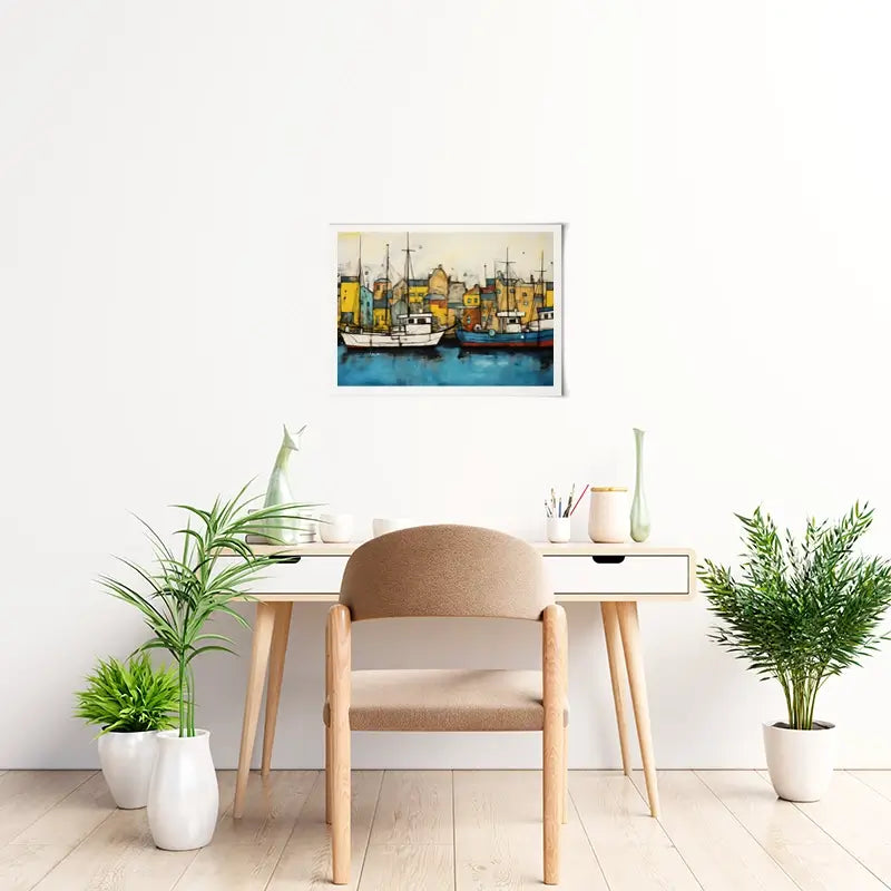 The Boats Are In Art Print