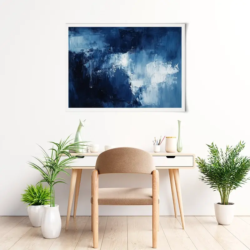 Abstract Blue Art Print