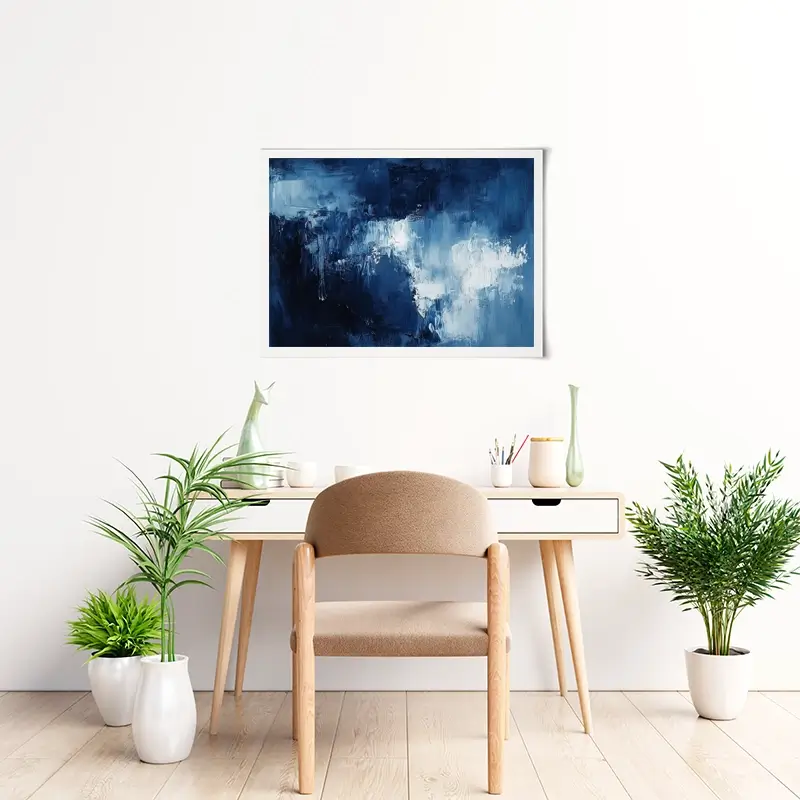 Abstract Blue Art Print