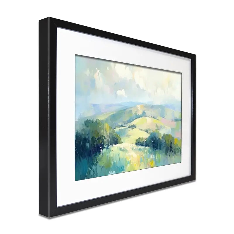 Green Hills Framed Art Print