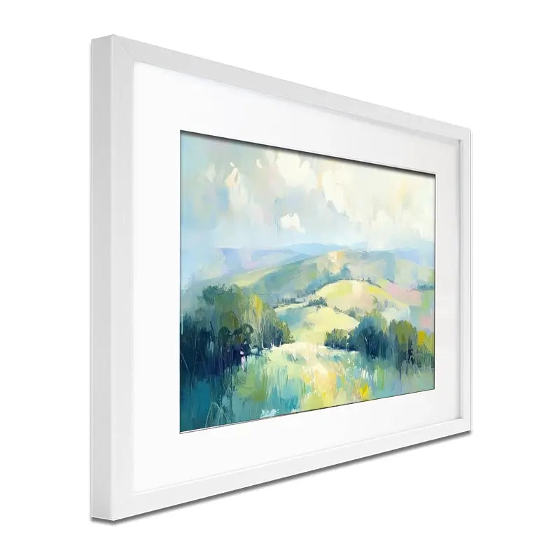 Green Hills Framed Art Print