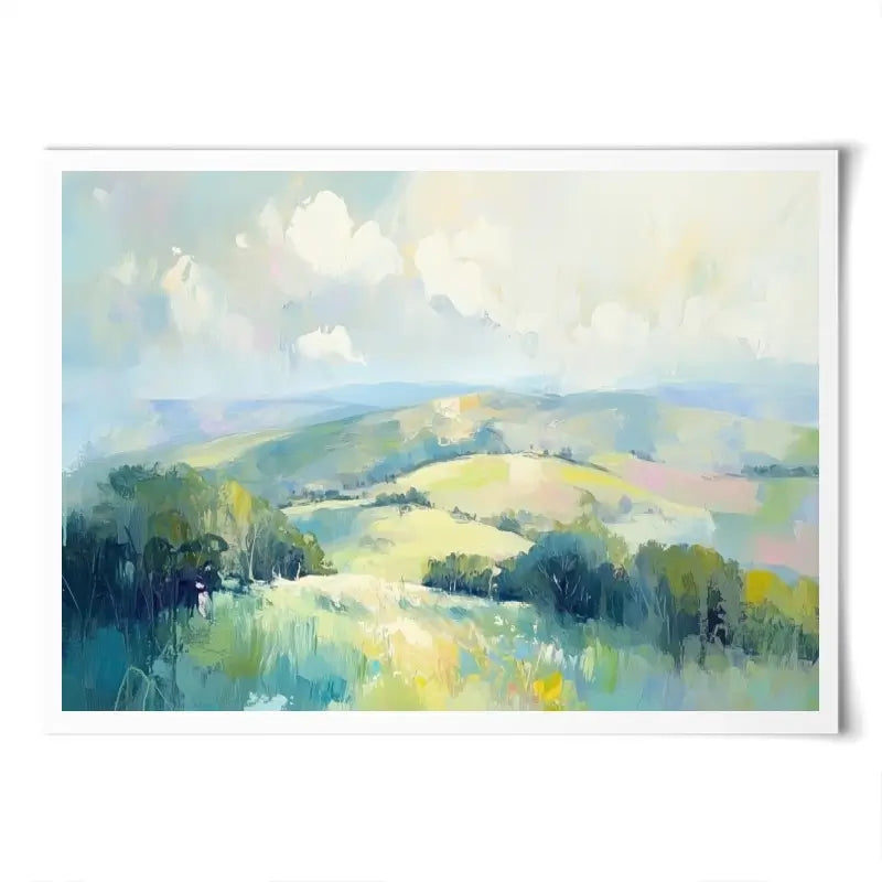 Green Hills Art Print