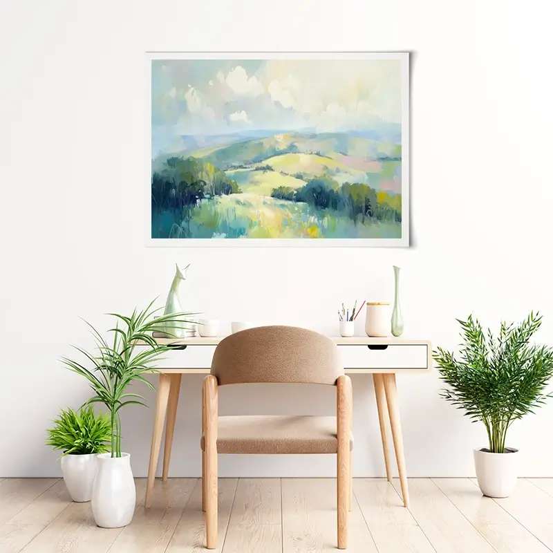 Green Hills Art Print