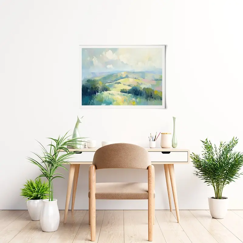 Green Hills Art Print