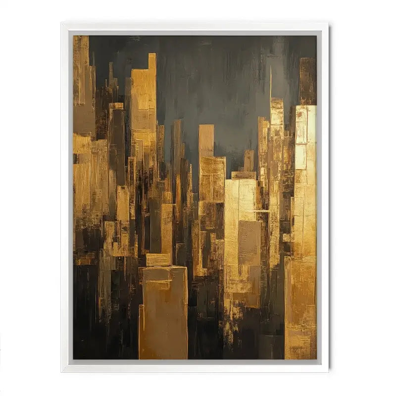 Golden Skyscrapers Canvas Print