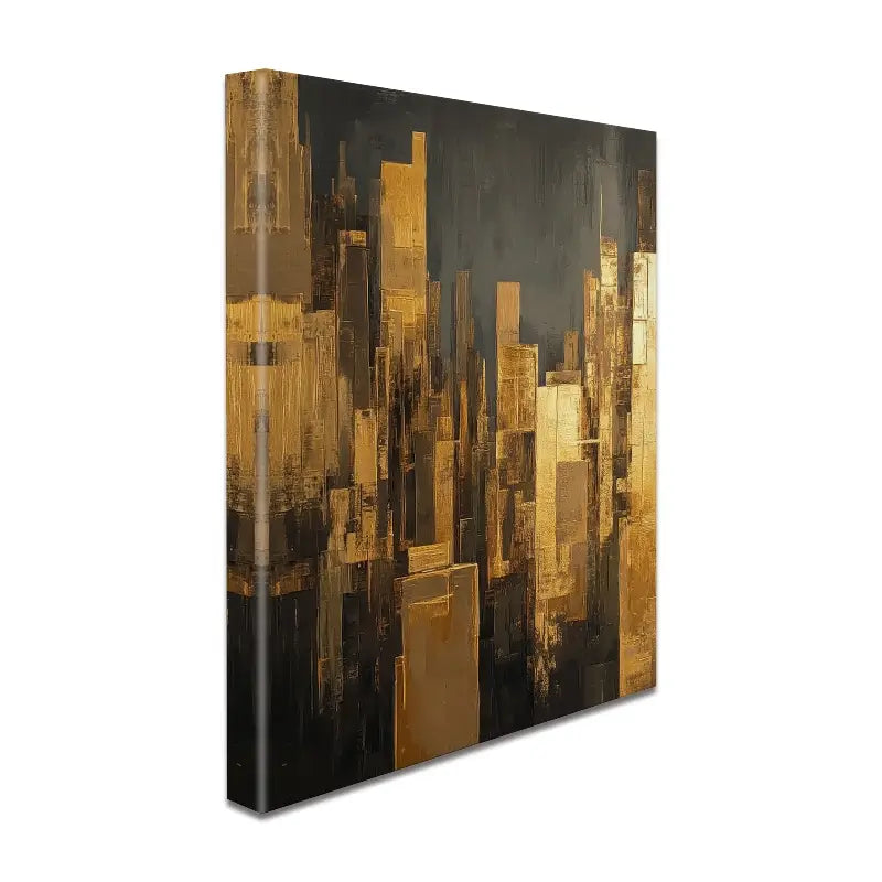 Golden Skyscrapers Canvas Print