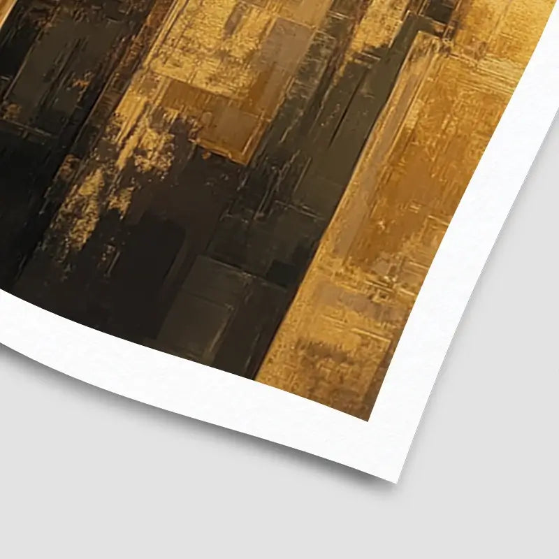 Golden Skyscrapers Art Print