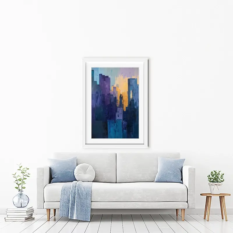 High Up Framed Art Print